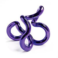 Tangle Jr. Metallic Fidget Sensory Toy Twist, Shape, Good Hand Eye Coordination Toy (Purple)