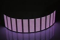 Koolertron Sound music Activated Car Stickers Equalizer Glow Pink Light for cars 700mm x 160mm