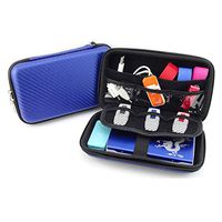 Hard Shell Diabetic Supplies Travel Case Organizer Bag for Blood Glucose Monitoring Systems, Sugar Test Strips, Medication, Insulin, Pens, Syringes, Needles, Lancets, Nikon & Sony Camera (Blue)