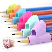 Pencil Grip,Liangxiang Writing Tools Grips Ergonomic Writing Aid for Kids and Adults Comfortable Pack 12 Count,Assorted Colors (Rose red + Orange + Purple(4 pcs per Color))