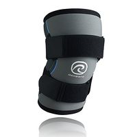Rehband Power Line Knee Support 7790 7mm - Medium - Black/Gray - Knee Compression Sleeve - Adjustable ACL Knee Brace for Running, Power Sports & Powerlifting - Provides Stability & Comfort - 1 Sleeve