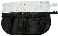 EMI 2 Piece Apron Set # L-Wx2-2 White Large Nylon Medical Nurse Organizer Belt Apron Set
