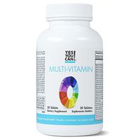 Yes You Can! Multivitamin for Women and Men - Supports Overall Health and Well-Being, Contains Antioxidants, Rich in Vitamin A, B, C and E, Daily Vitamins - Multivitamínico Completo - 30 Tablets