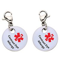 Contrast Dye Allergy Snap-On Bracelet Charm-Parent (Stainless Steel),108