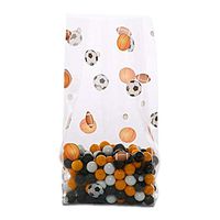 25ct Soccer Football Sports Ball 4x2x9" Medium Cello Cellophane Treat Food Snack Bags nfLG -1460