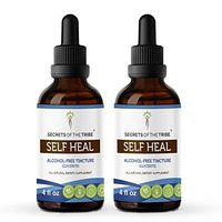 Self Heal Alcohol-Free Liquid Extract, Organic Self Heal (Heal All, Prunella Vulgaris) Dried Herb (2x4 FL OZ)