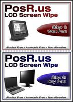 POSRUS (6 Pack) Wet-And-Dry Twin-Pak Screen Wipe for Cleaning LCD Screens, Touchscreens, Laptops, Tablets, Televisions, Computer Monitors, and More!
