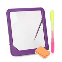 Putars Discovery Kids Neon LED Glow Drawing Board with Translucent See Through Surface