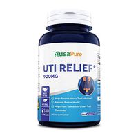 UTI Relief 900mg 180caps (Non-GMO & Gluten Free) Urinary Tract Infection Support with Corn Silk, Queen of The Meadow, Uva Ursi, Juniper, Cleavers