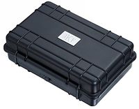 Personalized Visol Black Plastic Travel Cigar Case with Free Engraving - Holds 5 Cigars