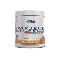 EHPlabs OxyShred Thermogenic Fat Burner Boost Metabolism, Low Stimulant, Destroy Stubborn Fat Cells (Orange Gummy)