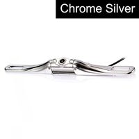 Car Backup Camera - Durable Metal Chrome Silver LED Night Vision License Plate Mount Style - Easy Installation, Waterproof, High-Definition