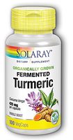 Solaray Organically Grown Fermented, Turmeric Root, White, 100 Count