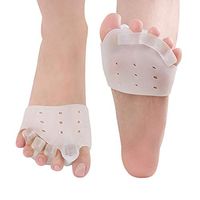 Toe Separators, Gel Toe Sleeve Metatarsal Bunion Pads for Hammer Toe Straightener, Crooked Toe Stretchers and Alignment, Bunion Pain Relief, Hallux Valgus Corrector, Overlapping Toes Spacers