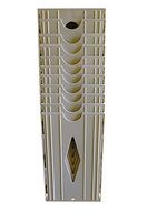 10 Pocket Wall Mount time Card Holder Rack, uPunch HNTC Cards Compatible, fits Cards up to 3.5" Wide and at Least 7" Long