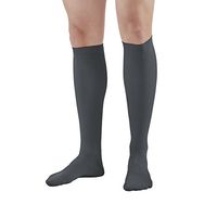 Ames Walker AW Style 100 Men's Dress 20 30mmHg Firm Knee High Socks Grey Medium