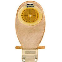 Coloplast SenSura® One-Piece Drainable Pouch, Wide Outlet, 11-1/2" L, Integrated Closure, Transparent, Cut-to-Fit Flat Skin Barrier, 3/8" to 3" Stoma (Box of 20)
