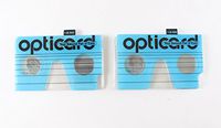 Opticard Magnifying Reading Card- +2.50 Magnification (Blue)