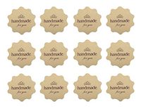 IMagicoo 480 Lovely Cute"Handmade" Label Seal Sticker Handmade Bakery Decorative Sticker (Style-1)