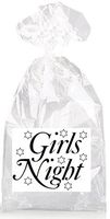 Girls Night with Stars Party Favor Bags with Ties - 12pack