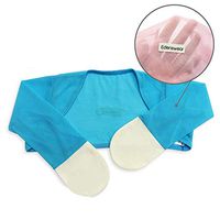 Edenswear Zinc-Infused Summer Mesh Mitten Sleeves for Kids with Eczema - Wet Wrap Therapy (Blue, 24 Months)