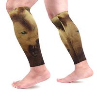 LEVEIS Angry Wolf Arm Sleeves UV Protection for Men Women Sunblock Protective Gloves Running Golf Cycling Driving Long Arm Cover 1 Pair