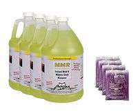 MMR Pro Mold Killer and Mold/Mildew Stain Remover Combo Pack-(4)1 Gallon Instant Mold/Mildew Stain Remover and (4)2 oz. Concentrate (Makes 1 gal.) Mold/Mildew Disinfectant …