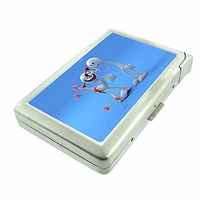 Bizarre Love Arrow Em1 Hip Silver Cigarette Case With Built In Lighter 4.75" X 2.75" Id Holder Metal Wallet RFID Protection
