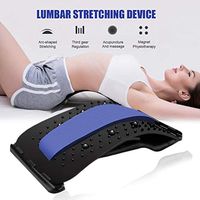 Bulary Multi-Level Back Stretching Device,Lumbar Stretcher, for Lower and Upper Back Massager and Support,Lumbar Support for Office Chair