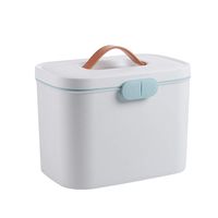 GEZICHTA Medicine Storage Box, Portable Multi Layer Medicine Box First Aid Kit Storage Container Household Medicine Chest with Handle for Home Office School