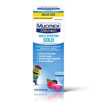 Cough Suppresent, Chest Congestion and Stuffy Nose Relief, Mucinex Children's Multi-Symptom Cold Liquid, 6.8 Fl Oz