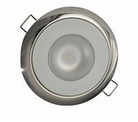 Lumitec 113118 Mirage LED Exterior or Interior Down Light, Flush Mount, Stainless Steel Polished Bezel, White Dimming, Red Non-Dimming, Blue Non-Dimming
