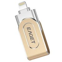 Soonbuy Eaget Flash Drive USB 3.0 32GB with Lightning Connector External Storage Memory Expansion iPhones, iPads and Computers