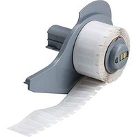 Brady M71-9-718 Label, Static Dissipative Polyimide, Gloss, 0.200" H x 0.650" W, White, 1 Quantity per Row, 750/Roll (Pack of 750)