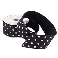 Caspari Black & White Polka Dot Ribbon - Three 18 Ft. Spools