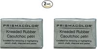 2 X PRISMACOLOR DESIGN Eraser, 1224 Kneaded Rubber Eraser Large, Grey (70531)