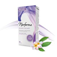 Norforms Feminine Deodorant Suppositories | Long Lasting Odor Control | Island Escape | 12 Count | Pack of 3