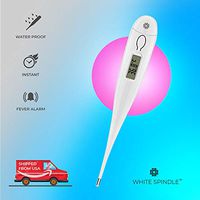 Digital Medical Thermometer, Accurate and Fast Reading Oral Instant Thermometer for Fever, Body, Rectal and Underarm. Highly Safe for Babies, Kids and Adults by White Spindle Medical