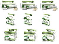 Hemorrhoid Treatment Cream FDA Listed - HemoTreat Combo Pack - Fast Safe Effective Hemorrhoidal Symptom Relief, Ointment for Internal and External Hemorrhoids (3)