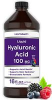 Liquid Hyaluronic Acid 100 mg 16 oz | Berry Flavor | Non-GMO, Gluten Free | Supplement by Horbaach