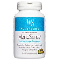 WomenSense MenoSense by Natural Factors, Natural Supplement to Help Improve Menopause Symptoms, Vegan, Non-GMO, 90 Capsules (45 Servings)