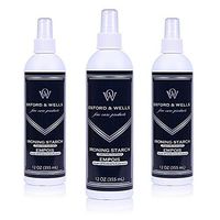 Oxford & Wells 12-Ounce Premium Ironing Non-Aerosol Spray Starch, Pack of 3