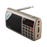 Studyset Rolton T50 Portable World Band FM/MW/SW Stereo Radio Speaker MP3 Music Player SD/TF Card for PC iPod Phone Gold