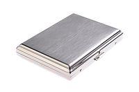 Nomadic Trader High-Grade Stainless Steel Cigarette Case, Classic Minimalist, Holds 16 Cigarettes,  Mod. KC4-01 (US)