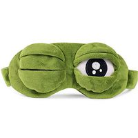 Tmrow 3D Cartoon Sleep Mask - Cute Frog Eye Cover, Super Soft Eye Blindfold Sleeping Make for Children and Adults