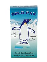 GMS Cold Pax Ice Pack Reusable 4 Pack - Extra Cold Ice Pack Replacements - 3 oz Multipurpose Gel Packs for Aches, Pains, Bruises, Sores, Coolers, Lunch Boxes, and Medical Purposes