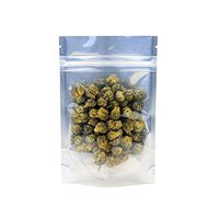 AwePackage Clear White Resealable Smell Proof Foil Pouch Bag - Airtight Zipper (50, 3-5/8 x 5-5/16 (Eighth))