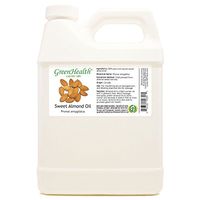 GreenHealth Sweet Almond – 32 fl oz (946 ml) Plastic Jug w/Cap – 100% Pure Carrier Oil