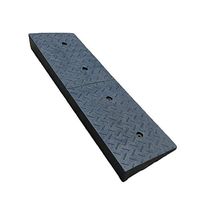Quisilife Rubber Ramp 10cm High Rubber Ramp Slope Rubber Rubber Pad Step Road Along The Speed Bump (Color : Black, Size : 99x30x10cm)