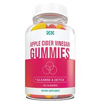 100% Apple Cider Vinegar Gummies - Supports Metabolism, Suppress Appetite, Healthy Heart and Blood Sugar Level - 60 Count